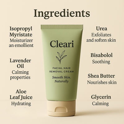 Cleari Facial Hair Removal Cream